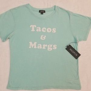 Wildfox Tacos & Margs Happy Hour KeKe Tee Shirt